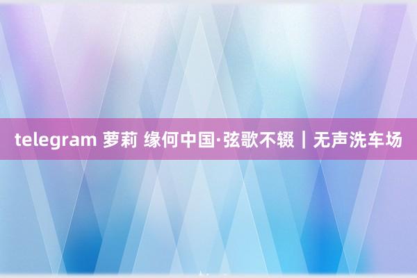 telegram 萝莉 缘何中国·弦歌不辍｜无声洗车场