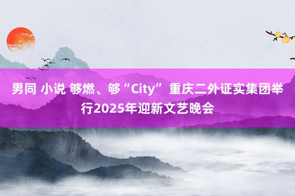 男同 小说 够燃、够“City” 重庆二外证实集团举行2025年迎新文艺晚会