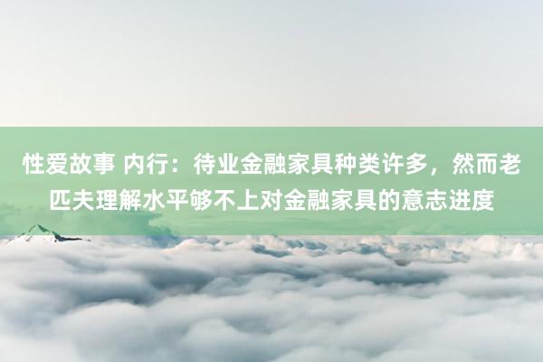 性爱故事 内行：待业金融家具种类许多，然而老匹夫理解水平够不上对金融家具的意志进度