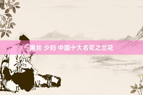 黑丝 少妇 中国十大名花之兰花
