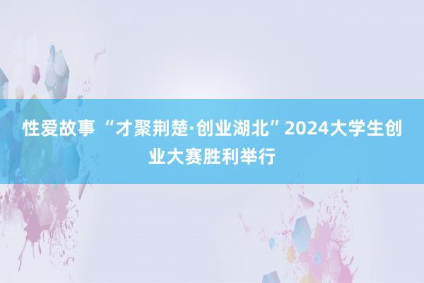 性爱故事 “才聚荆楚·创业湖北”2024大学生创业大赛胜利举行