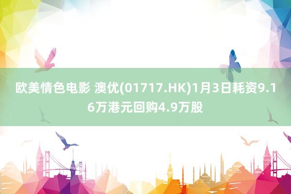 欧美情色电影 澳优(01717.HK)1月3日耗资9.16万港元回购4.9万股