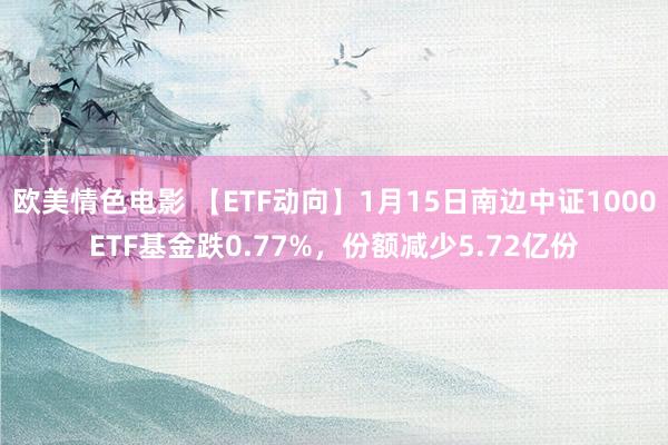 欧美情色电影 【ETF动向】1月15日南边中证1000ETF基金跌0.77%，份额减少5.72亿份