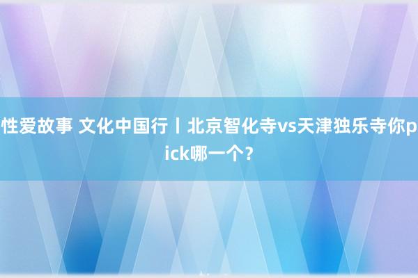 性爱故事 文化中国行丨北京智化寺vs天津独乐寺你pick哪一个？
