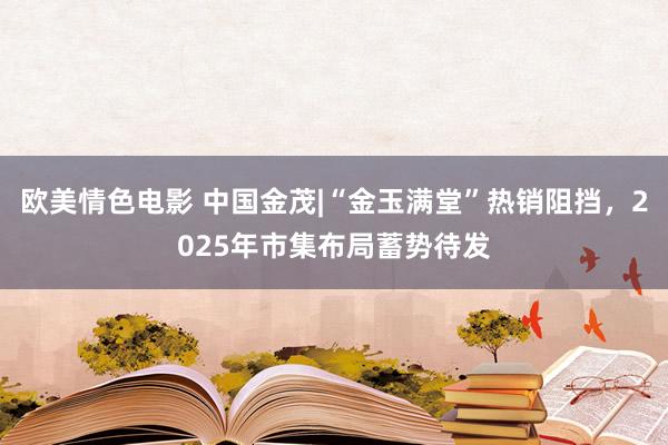 欧美情色电影 中国金茂|“金玉满堂”热销阻挡，2025年市集布局蓄势待发