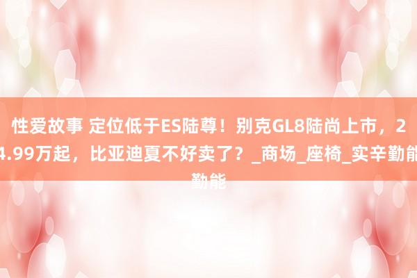 性爱故事 定位低于ES陆尊！别克GL8陆尚上市，24.99万起，比亚迪夏不好卖了？_商场_座椅_实辛勤能