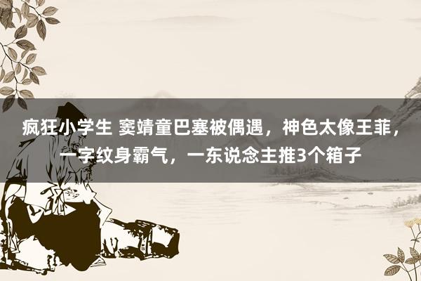 疯狂小学生 窦靖童巴塞被偶遇，神色太像王菲，一字纹身霸气，一东说念主推3个箱子
